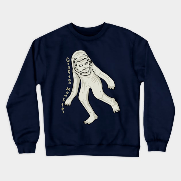 Grafton Monster- Hairless Horror Crewneck Sweatshirt by Ballyraven